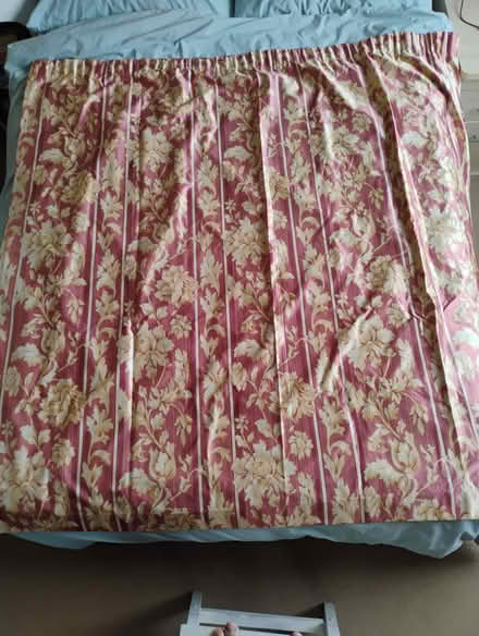 Photo of free Pair of orange/gold curtains (chesterton CB4) #1