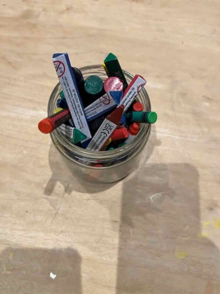 Photo of free Jar of crayons (Martlesham Heath) #2