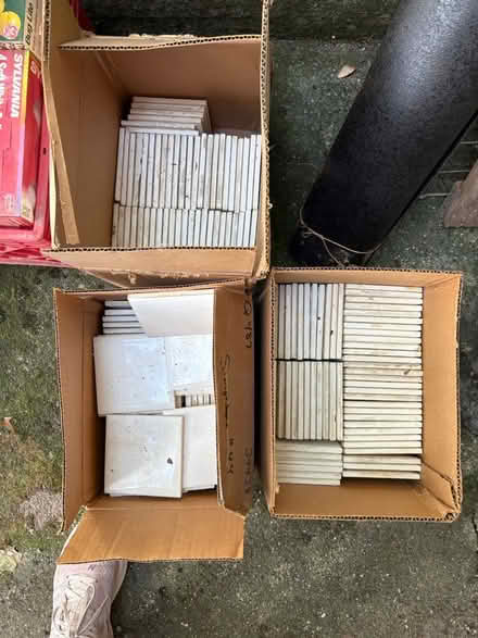 Photo of free White 4x4 tiles (River Edge, NJ) #2