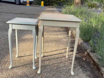 Photo of free Vintage glass topped side tables (Brixton Hill SW2) #3