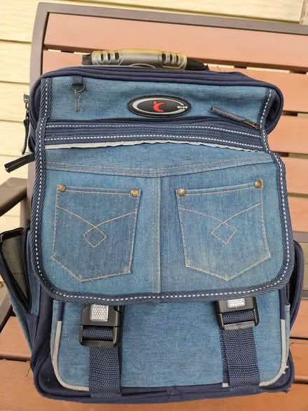 Photo of free kid/YA denim backpack (Roxbury) #1
