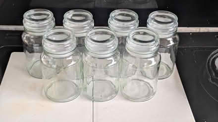 Photo of free 7x glass storage jars (Haywards heath, wivelsfield rd) #1