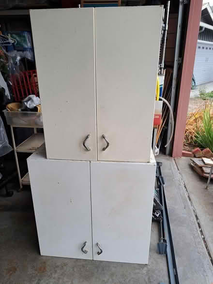 Photo of free White Metal Cabinets (Linda Mar, Pacifica) #1