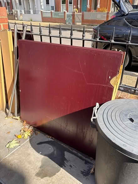 Photo of free Four large maroon pieces of wood (SW18) #2