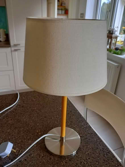Photo of free Chrome & wooden lamp (Prestwood HP16) #1
