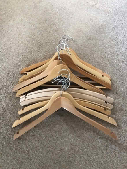 Photo of free Bundle of wooden hangers (Bodicote OX15) #1