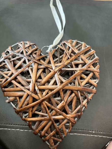 Photo of free Hanging wicker heart (Poplars SG2) #1