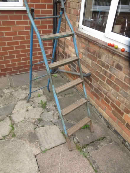 Photo of free Old metal step ladder (Littleover DE23) #3