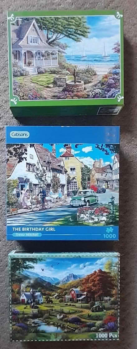 Photo of free 3 jigsaw puzzles 1000 pieces each (Burgess hill) #1