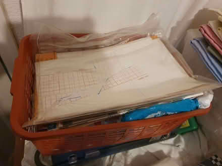 Photo of free Basket of sewing items, materials, patterns (Gayton CH60) #1