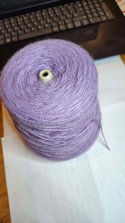 Photo of free Knitting yarn, acrylic, on cone. (GU10) #1