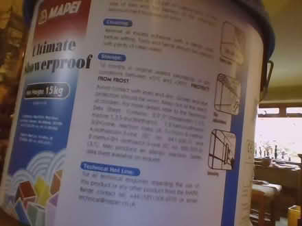 Photo of free Tile adhesive - BIG 15kg tub (Staveley LA8) #2