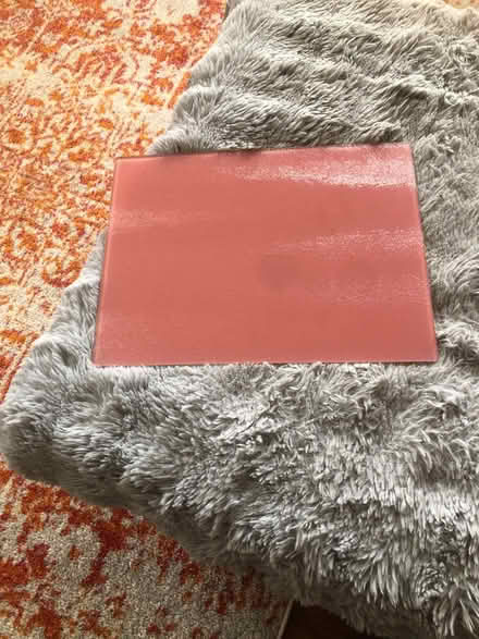 Photo of free Pink glass chopping board (Bedfont) #1