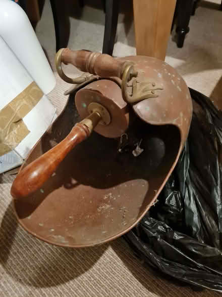 Photo of free Brass coal scuttle and scoop (Copsewood CV2) #1