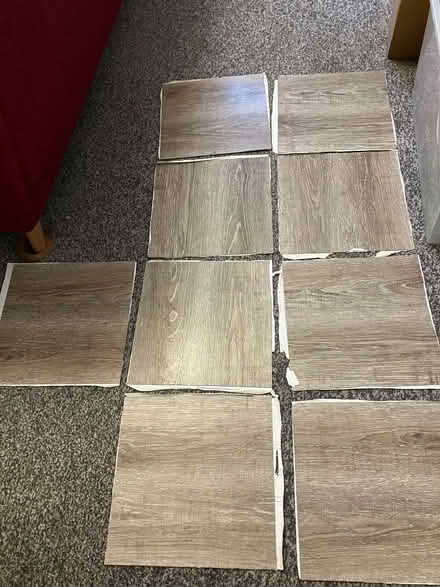 Photo of free 9 wood effect adhesive floor tiles (Kendal LA9) #1