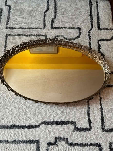 Photo of free Vintage oval mirrored tray (Rego Park) #1