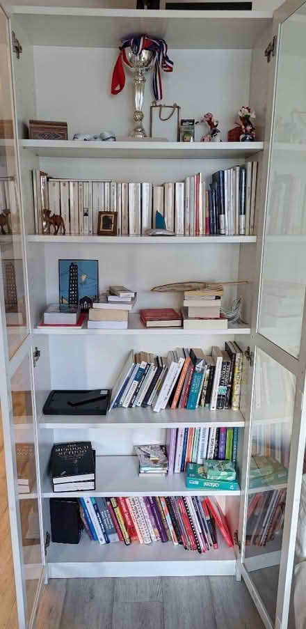 Photo of free IKEA BILLY Bookcase White w/ Doors (E3 - Saint Clements Avenue) #1