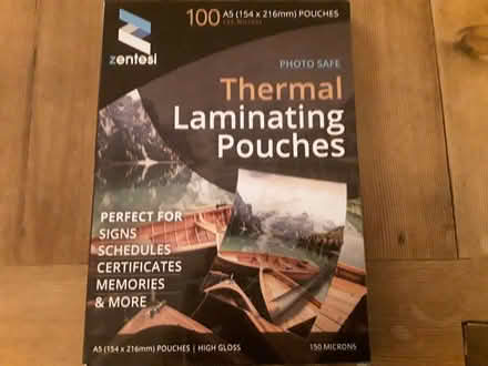 Photo of free Laminating pouches (Blackmore End CM7) #1
