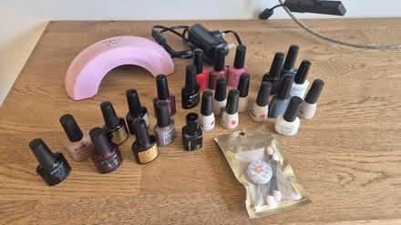 Photo of free Old gel nail polish and UV lamp (SE16) #1