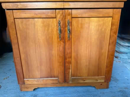 Photo of free A wooden hostess trolley. Good condition - 25 years old (Highcliffe BH23) #1