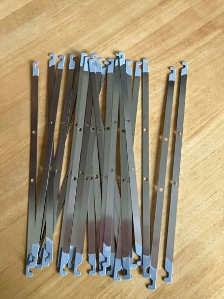 Photo of free 25 Filing cabinet suspension rods, 12.8 inch (Kendal LA9) #1