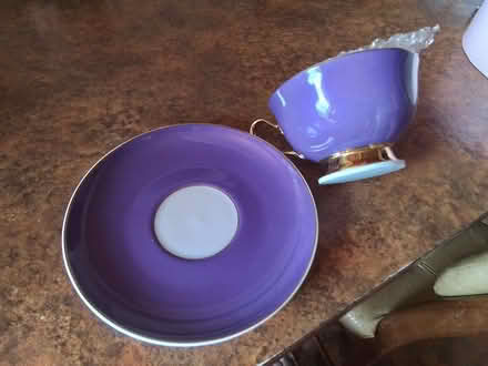 Photo of free Beautiful purple cup and saucer (Fords Farm RG31) #1