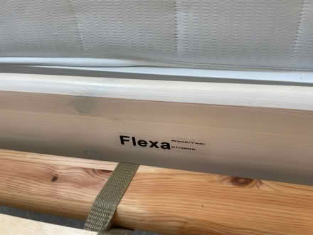 Photo of free Single bed frame - white wooden (Molesey KT8) #3