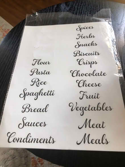 Photo of free Kitchen stickers (Bedfont) #1