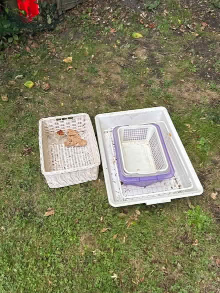 Photo of free Various plastic and wire baskets (Cheam SM2) #1
