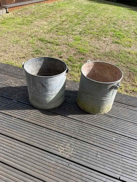 Photo of free Galvanised buckets (Farnham Common SL2) #3