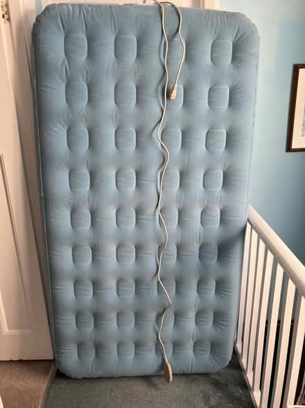 Photo of free Inflatable mattress with soft fabric cover (Shoreham-by-Sea BN43) #1