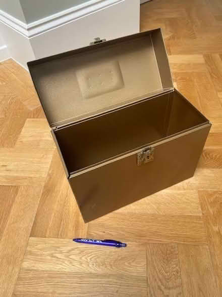 Photo of free Old metal document box (Thames Ditton KT7) #1