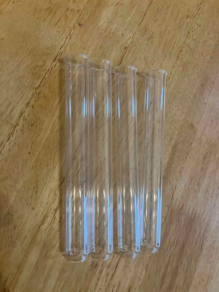 Photo of free 4 glass test tubes 15cm long (Kendal LA9) #1