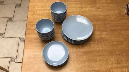 Photo of free Set of blue plates and bowls (New Malden, KT3) #1