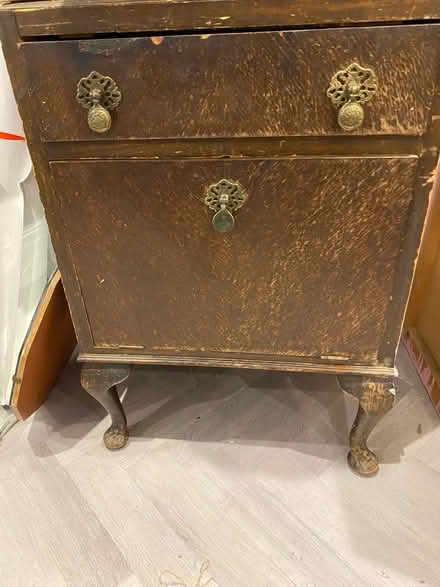 Photo of free Small vintage cabinet with draw (Ravenscourt Park W6) #2