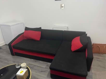 Photo of free Sofa with storage. 2 Pillows (NG8 Strelley) #1