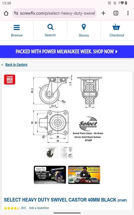 Photo of free 4 x wheeled castors (RG30) #2