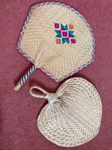 Photo of free 2 wicker fans (Eastbourne BN22) #1