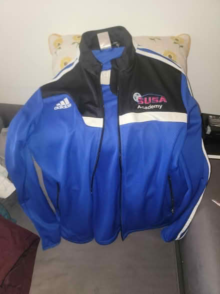 Photo of free Blue Adidas zip up (Prospect heights.) #1