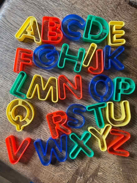 Photo of free Plastic alphabet play-do/cookie cutters (Starbeck HG2) #1