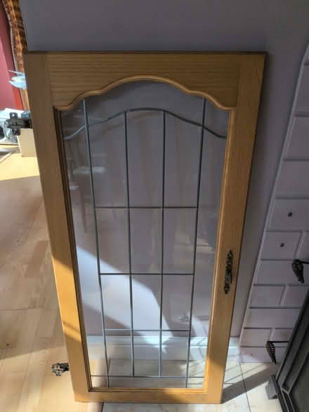 Photo of free Glass leaded kitchen cabinet door (Hereford HR1) #1