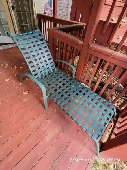 Photo of free Deck Chaise Lounge Chair (Off of Columbia Rd) #1