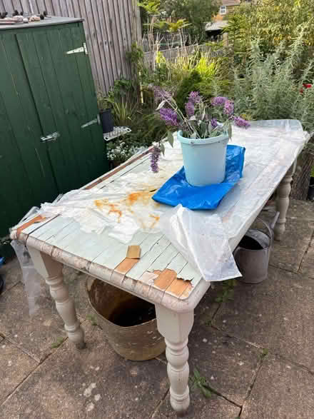 Photo of free Pine dining table for renovation (Sevington, Ashford) #2