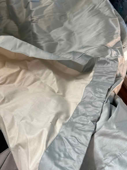 Photo of free 5 panels lt blue silk RH curtains (Walnut Creek) #3