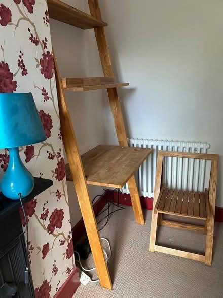 Photo of free Ladder style desk and folding chair (IP4) #1