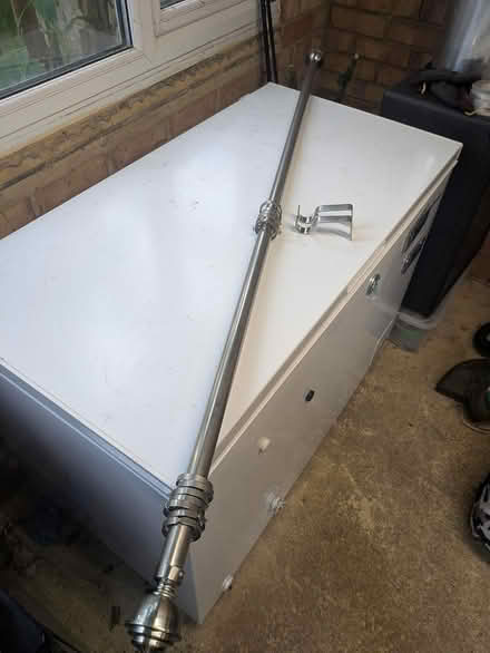 Photo of free Stainless steel curtain rail 165cm (Castlepoint BH8) #1