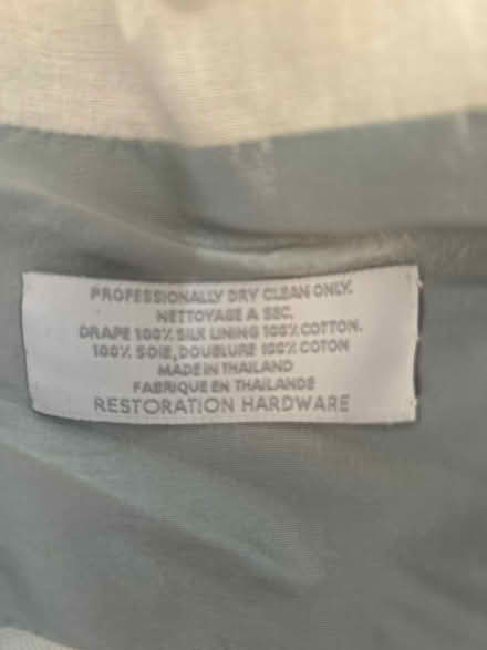 Photo of free 5 panels lt blue silk RH curtains (Walnut Creek) #1