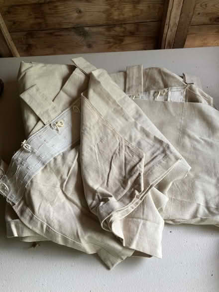 Photo of free Beige linen curtain - very long (Old Radnor LD8) #1