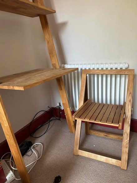 Photo of free Ladder style desk and folding chair (IP4) #2