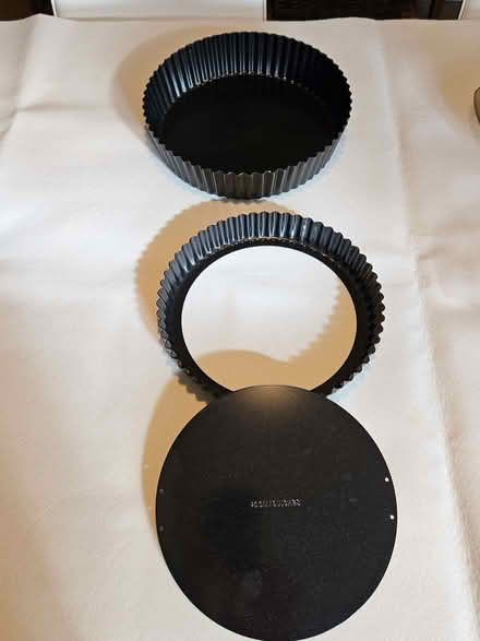 Photo of free 2 non-stick, loose bottom, flan cases (Kendal LA9) #1